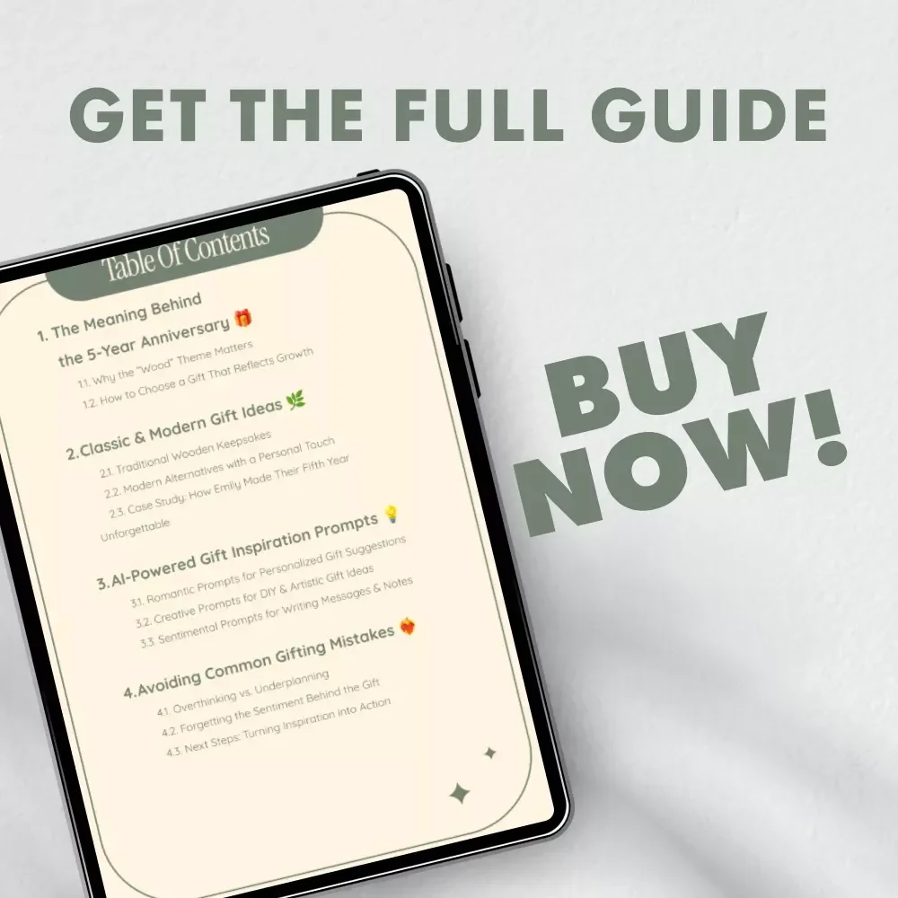 Timeless Love, Thoughtful Gifts - The Ultimate 5th Anniversary Gift Guide, eBook & Inspiration