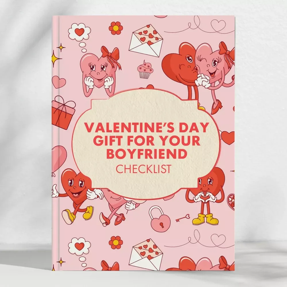 The Valentine’s Gift Checklist for Your Boyfriend | Digital Download | Romantic eBook Guide for the Best Valentine Gift for Boyfriend | Printable Gift Planner & Ideas
