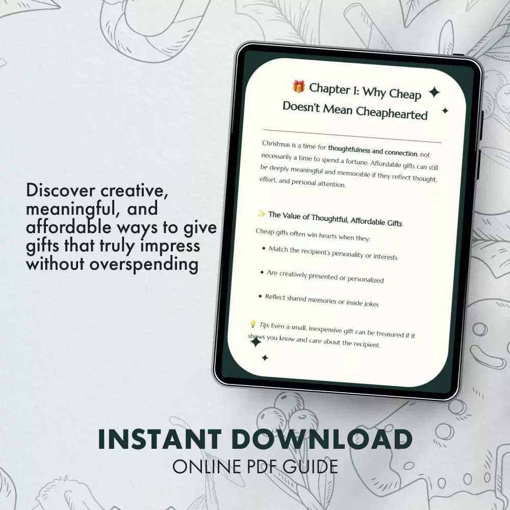Cheap Christmas Gifts That Wow | Affordable Holiday Gift Ideas Guide | Budget-Friendly eBook for Thoughtful, Cheap Christmas Gifts That Impress