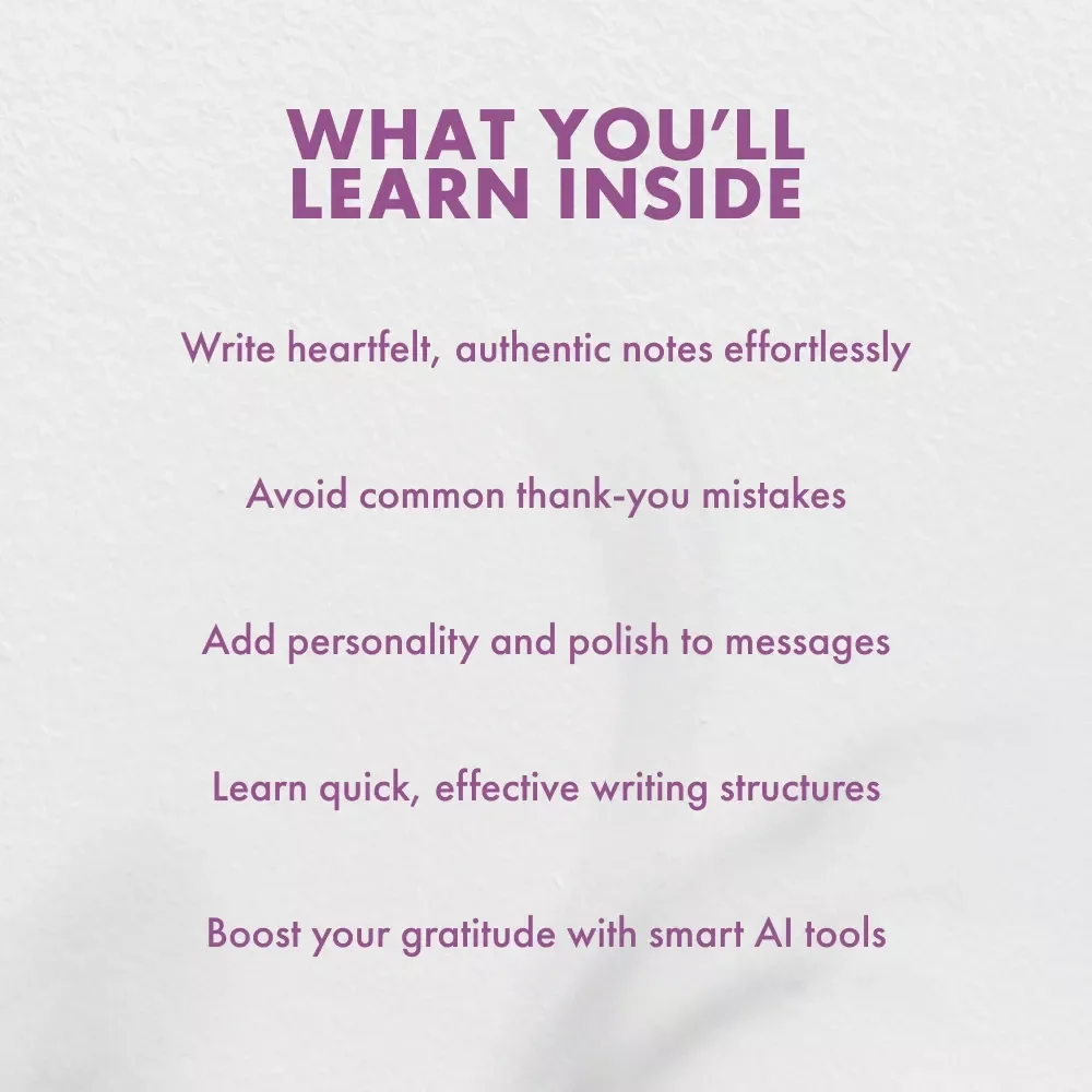 Writing Thank You Cards That Stick | How to Write Gift Thank You Notes | Printable Digital Guide for Perfect Messages