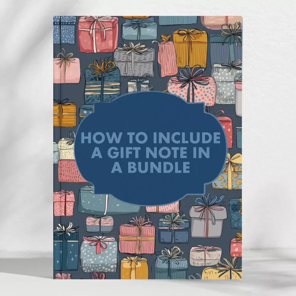 How to Include a Gift Note in a Bundle Checklist | Printable Gift Note Guide | Digital Download for Thoughtful Gifting & Bundle Presentation