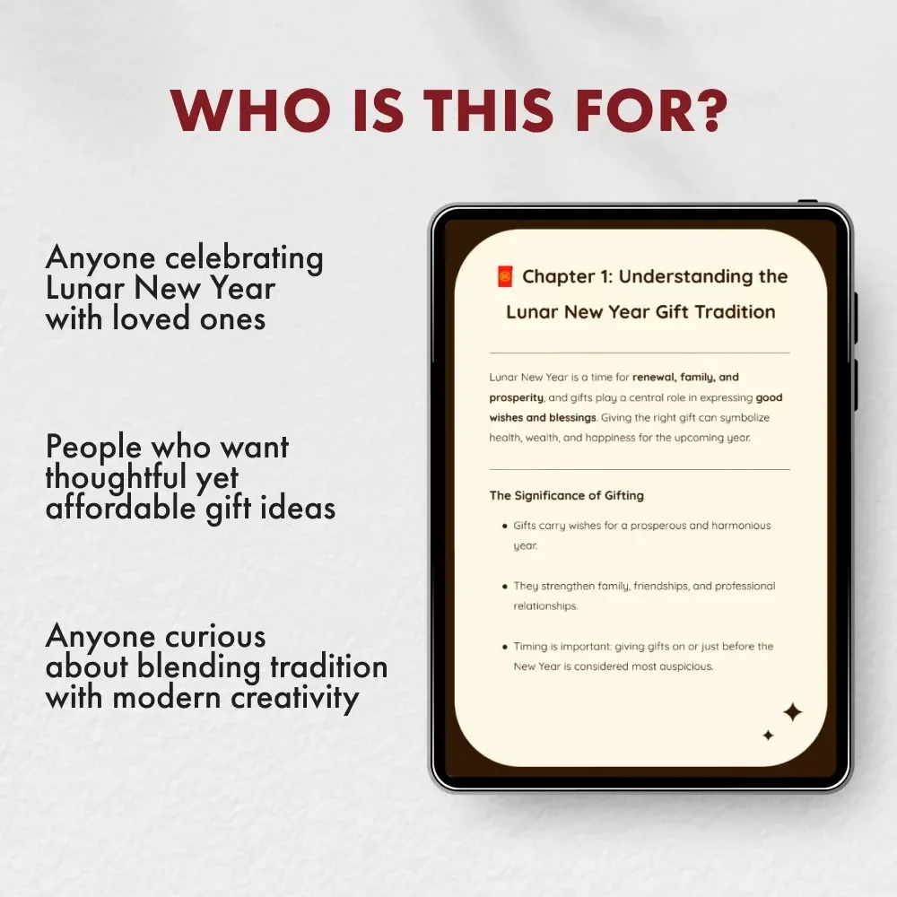 Lunar New Year Gifts Guide | Digital Download | Lunar New Year Gift Ideas, Traditions, and AI Personalization Tips for Perfect Gifting