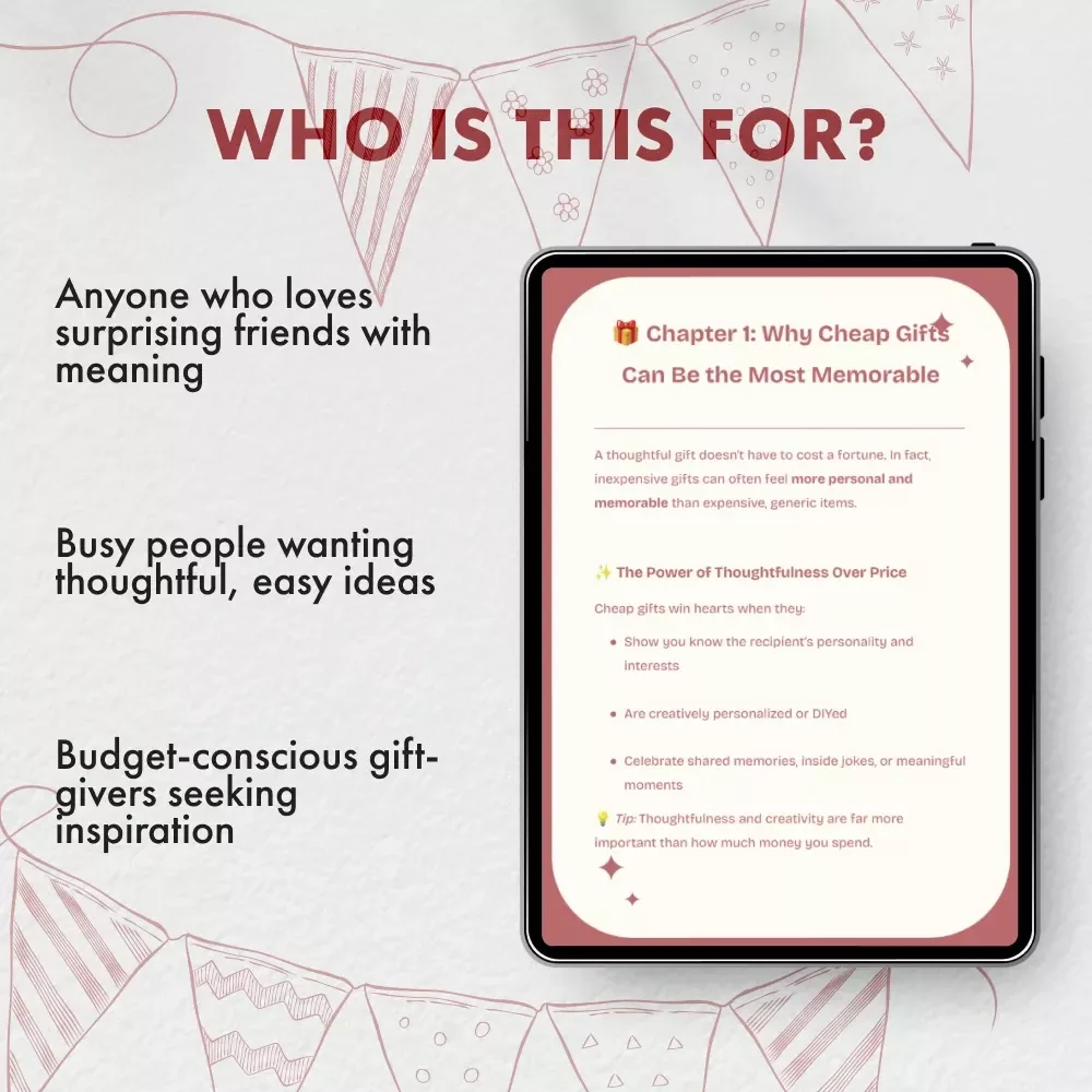 Cheap Birthday Gifts That Delight | Budget-Friendly Gift Ideas Guide | Affordable, Thoughtful, and Creative Presents for Every Personality | Digital Download eBook for Gift Givers