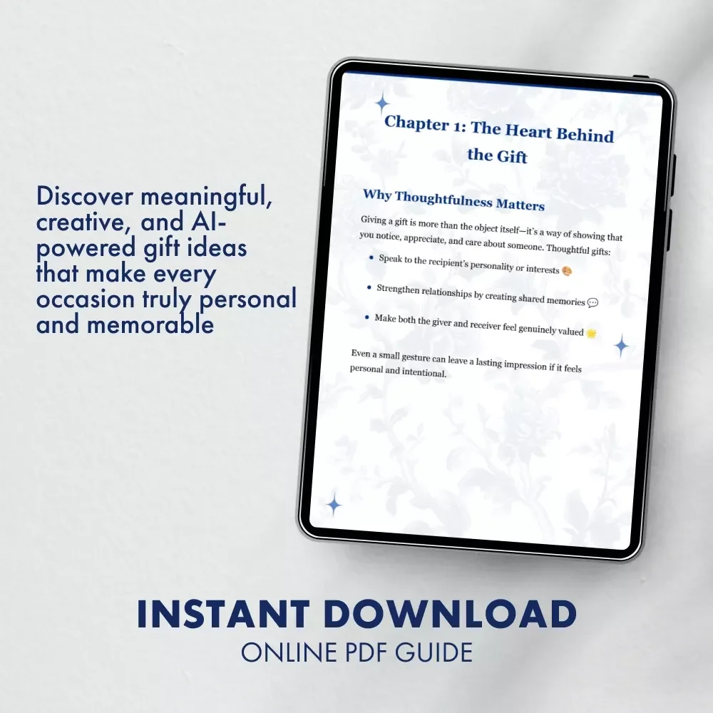 Gift Ideas That Truly Connect | Thoughtful Thank You Gift Ideas Guide for Meaningful Giving | Digital Download eBook for Creative, Personalized & Heartfelt Gifts