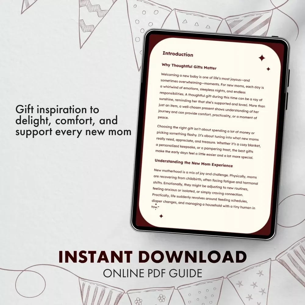 Thoughtful Gift Ideas Every New Mom Will Love | Digital Guide for Heartfelt, Practical & Self-Care New Mom Gift Ideas