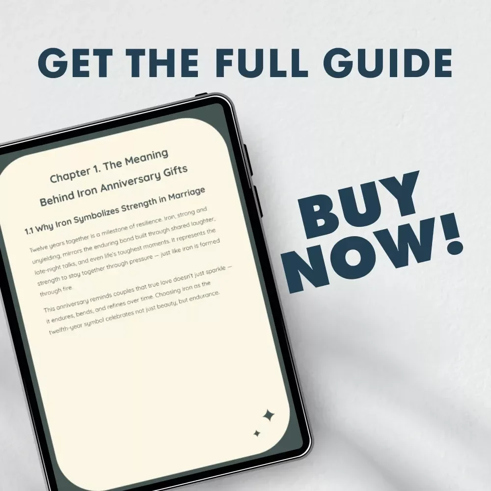 Ironclad Love | Iron Wedding Anniversary Gifts Guide for 12th Year Celebration | Romantic & Creative Iron Gift Ideas eBook