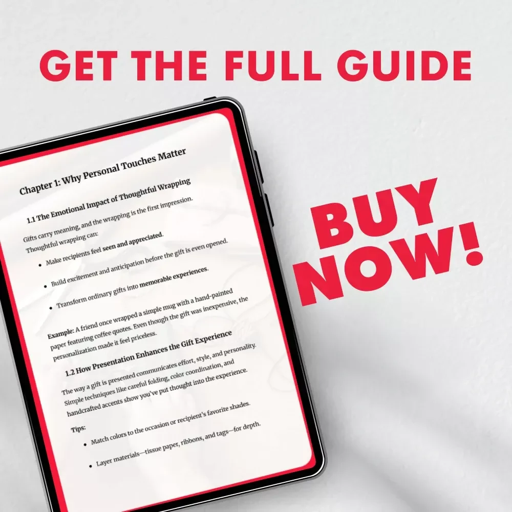 Wrapped With Love: Adding a Personal Touch to Every Gift | Gift Wrapping Guide | DIY Wrapping Ideas | Personalized Gift Presentation eBook | Creative Wrapping Techniques & Checklist for Thoughtful Gifts