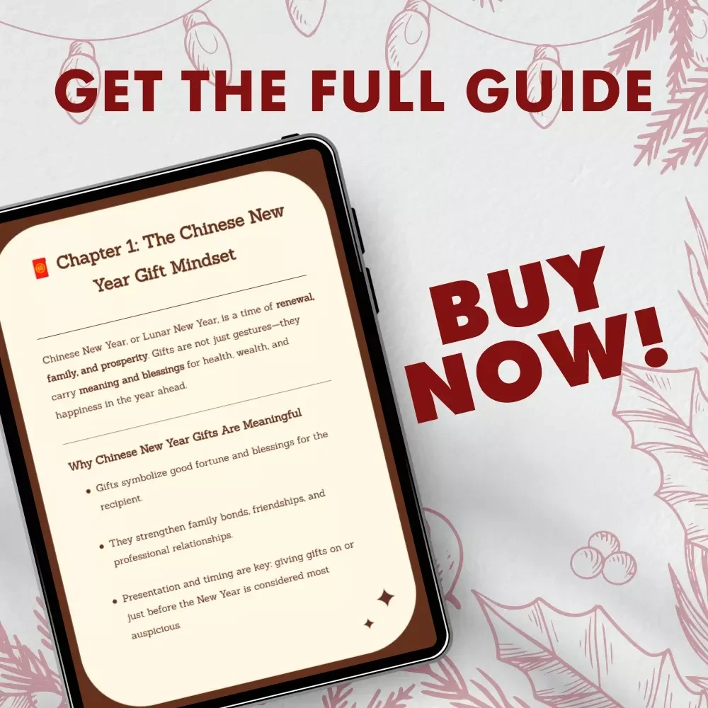 Guide to Chinese New Year Gifts | Digital Download eBook | Ultimate Chinese New Year Gift Ideas & Etiquette Guide for Families, Friends & Colleagues | Lunar New Year Gift Planning Checklist
