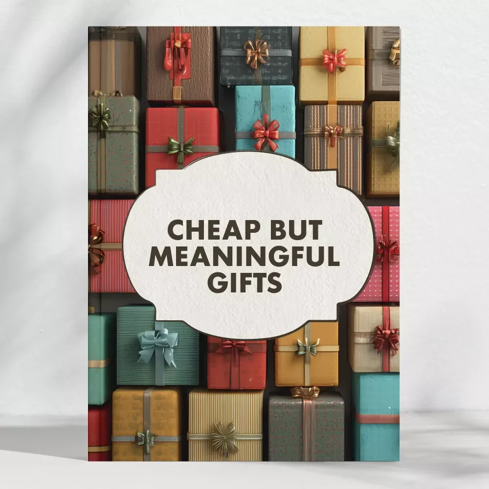 Tips for Cheap but Meaningful Gifts | Budget-Friendly Gift Ideas Checklist | Printable Guide for Thoughtful & Affordable Giving | Holiday, Birthday, DIY Gift Planning List