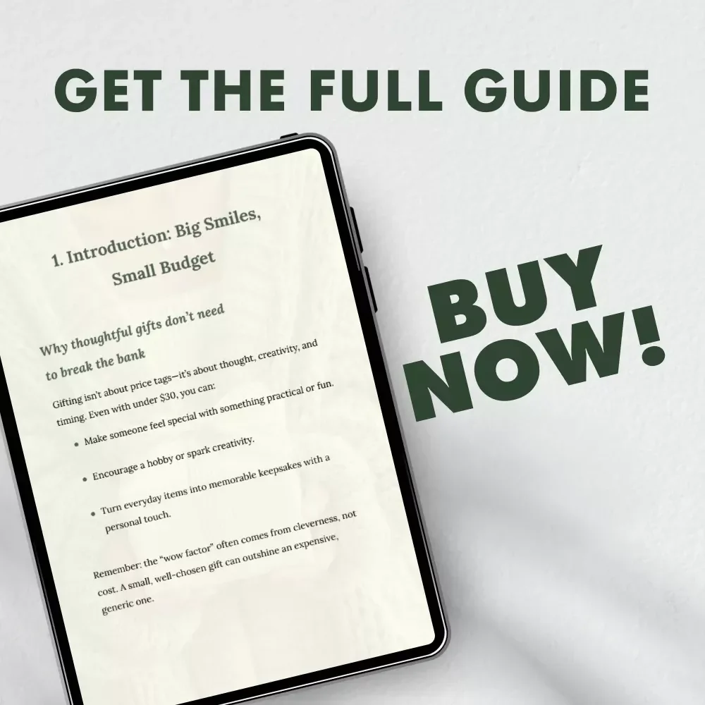 Gifts Under $30 That Delight | Top Gifts Under $30 eBook | Affordable Gift Ideas for Every Occasion | Budget-Friendly Digital Gift Guide