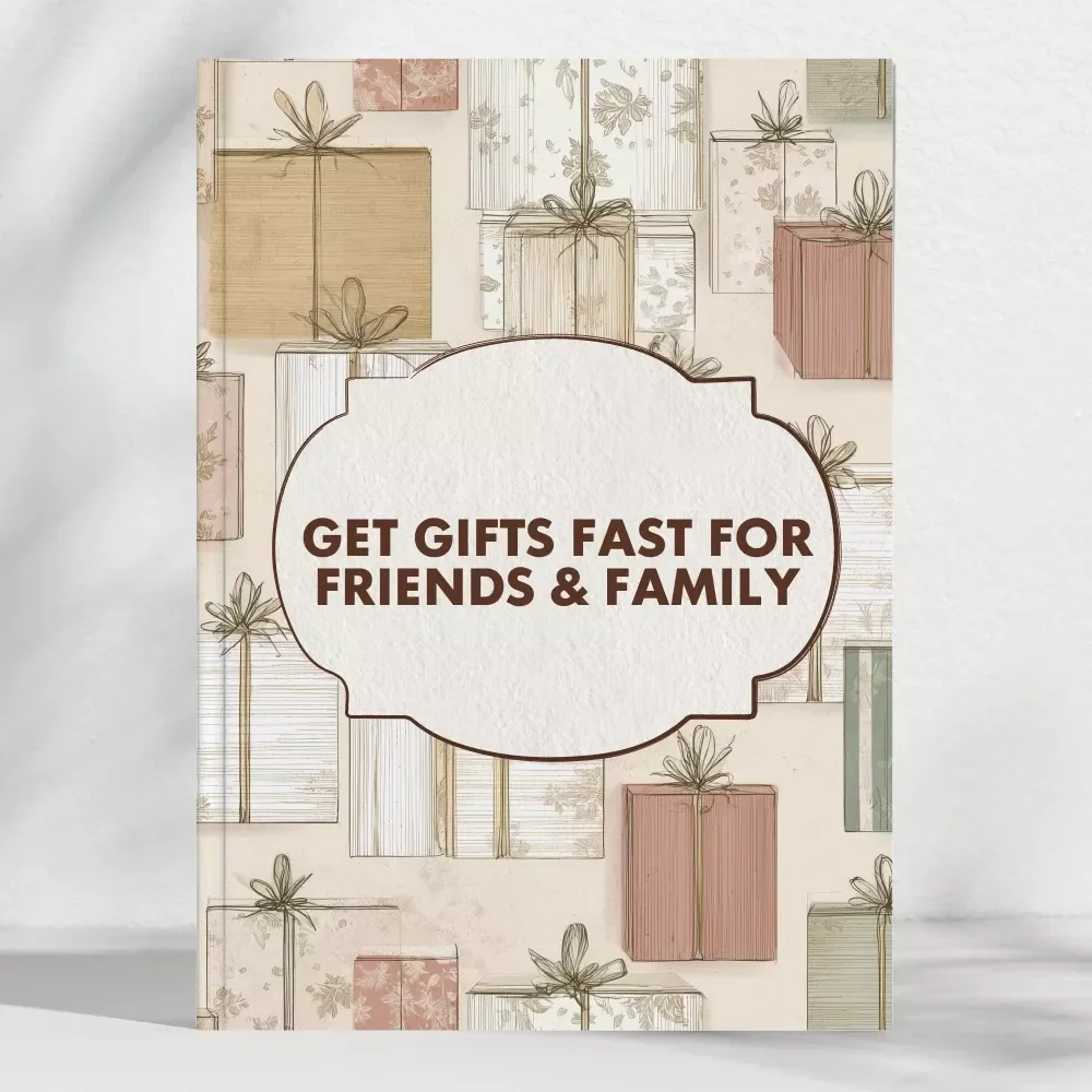 How to Get Gifts Fast for Friends & Family Checklist | Last-Minute Gift Ideas | Instant Download | Holiday & Birthday Gift Planner | Printable Guide on How to Get Gifts Fast for Friends and Family