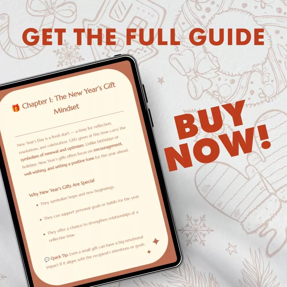 Guide to Perfect New Year’s Day Gifts | Gift Suggestions for New Year's Day | Thoughtful Digital Ebook for Unique, Meaningful Holiday Giving