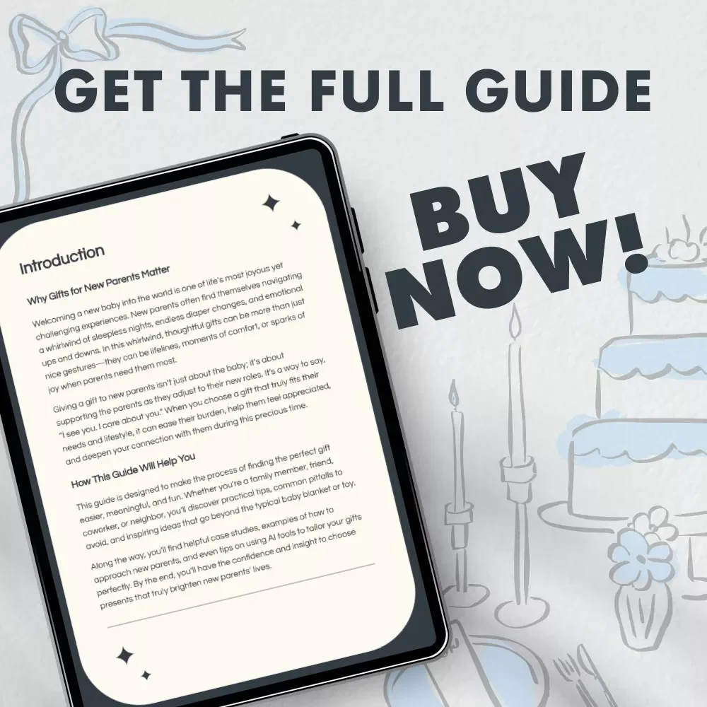 Finding the Perfect Presents for New Parents | eBook Guide on How to Find Gifts for New Parents | Digital Download for Thoughtful Gift-Giving Inspiration