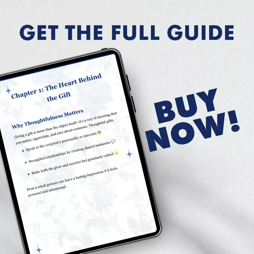 Gift Ideas That Truly Connect | Thoughtful Thank You Gift Ideas Guide for Meaningful Giving | Digital Download eBook for Creative, Personalized & Heartfelt Gifts