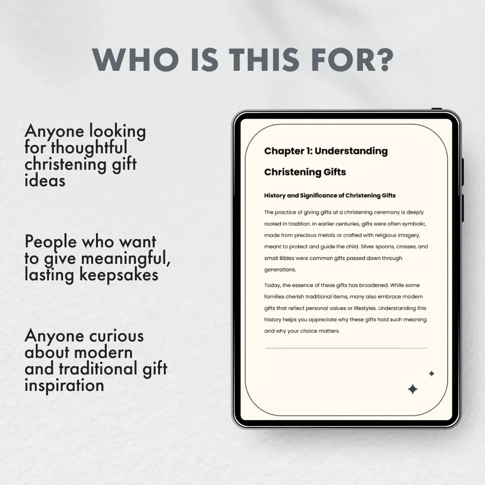 Gifts From the Heart for Little Blessings | Christening Gifts eBook | Meaningful Christening Gift Guide | Digital Download for Thoughtful Givers