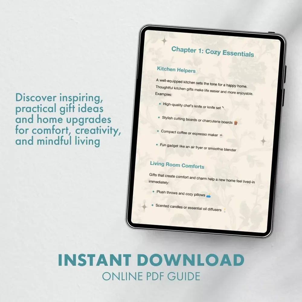 Fresh Starts, Thoughtful Gifts | Top 20 House Warming Gifts Guide | Digital Download Gift Ideas eBook for New Homes, Cozy Essentials, and Creative Inspirations