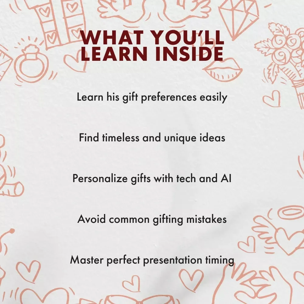 Heartfelt Choices: The Ultimate Valentine’s Gift Guide for Him | Digital eBook | Romantic valentines gift for him ideas | Personalized & Creative Gift Inspiration