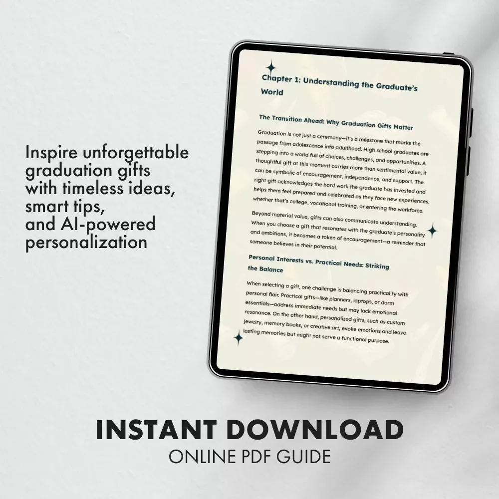 Mark the Moment: Graduation Gift Ideas | Digital Guide for Unique High School Graduation Gifts, Thoughtful Keepsakes & AI-Powered Personalization