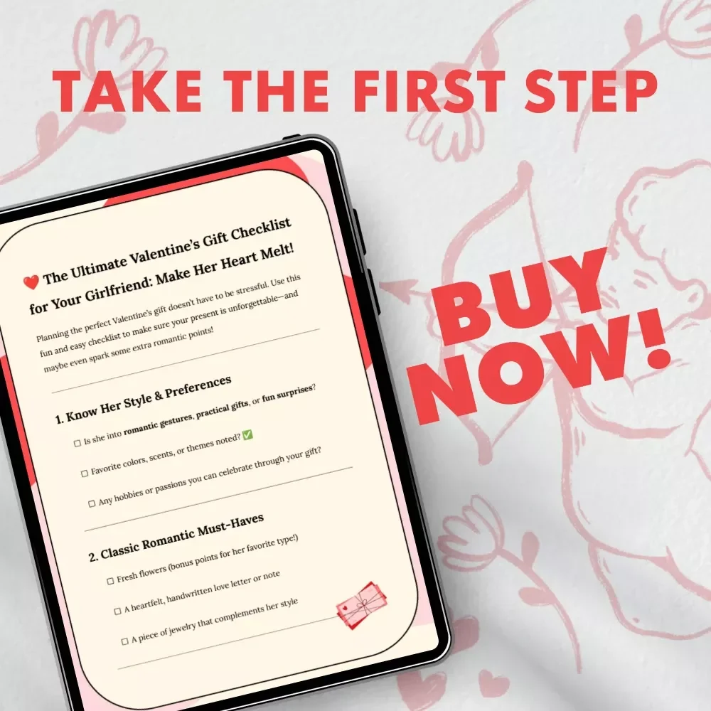 The Ultimate Valentine’s Gift Checklist for Your Girlfriend: Make Her Heart Melt! | Best Valentine Gift for Girlfriend | Printable Digital Download
