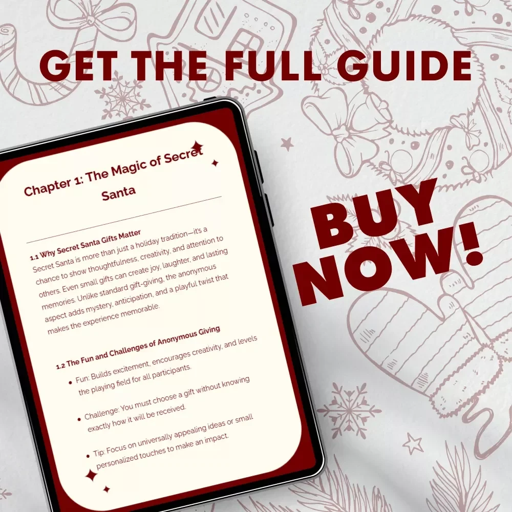 Secret Santa Memorable Gifts | Ultimate Secret Santa Gifts eBook Guide for Creative, Budget-Friendly & Personalized Ideas