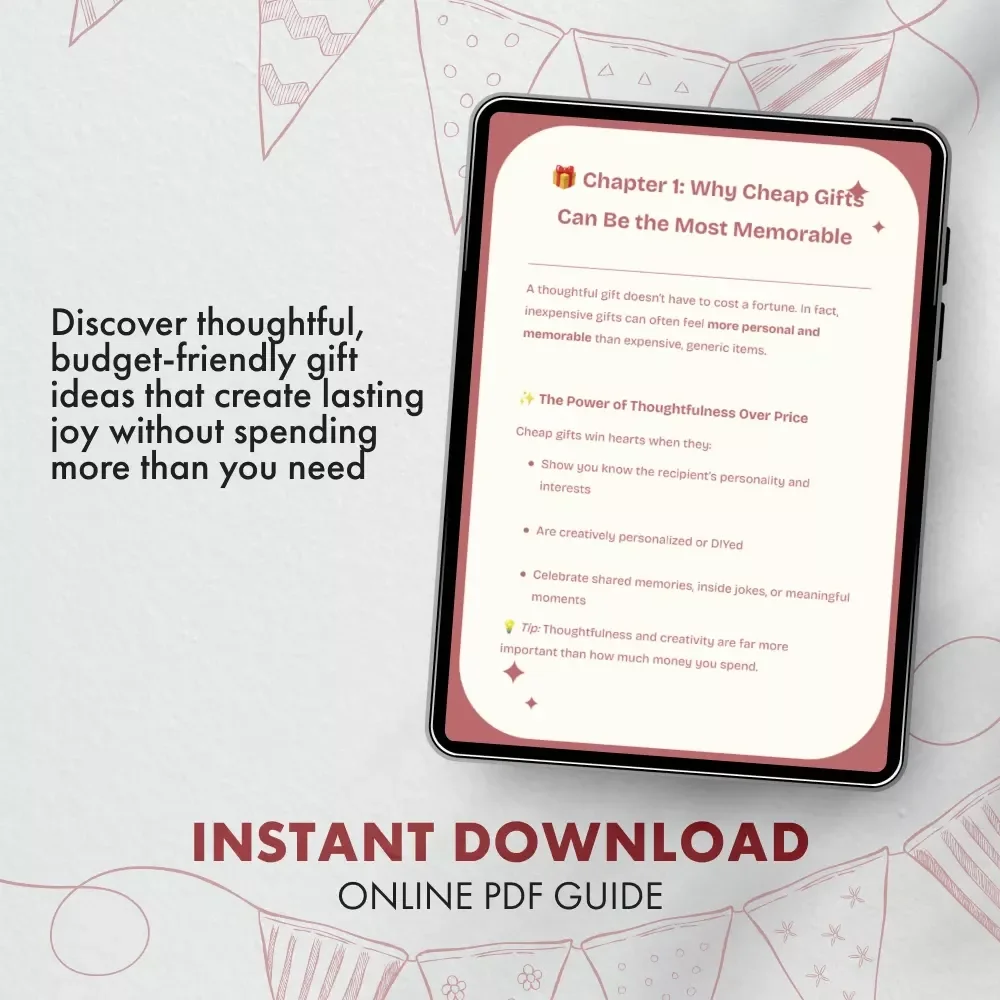Cheap Birthday Gifts That Delight | Budget-Friendly Gift Ideas Guide | Affordable, Thoughtful, and Creative Presents for Every Personality | Digital Download eBook for Gift Givers