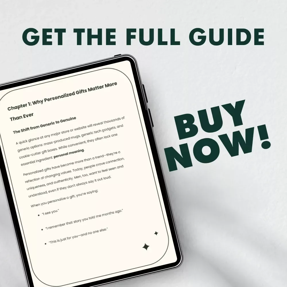 A Creative Guide to Personalized Surprises for Him | Digital eBook for Thoughtful Gift Ideas, Romantic Gestures & Unique Personalized Gifts for Him