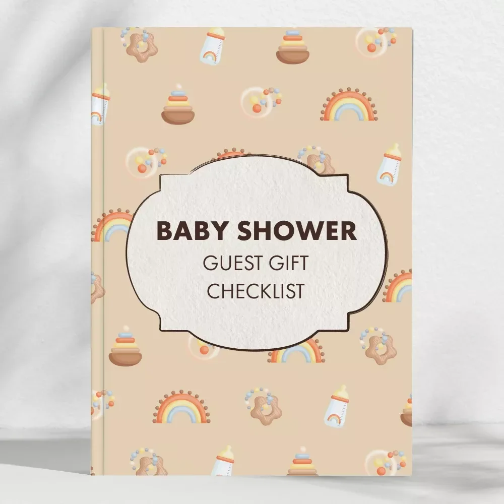 The Ultimate Baby Shower Guest Gift Checklist | Printable Baby Shower Gift Ideas | Digital Download Party Planner for Baby Shower Favors & Thank You Gifts