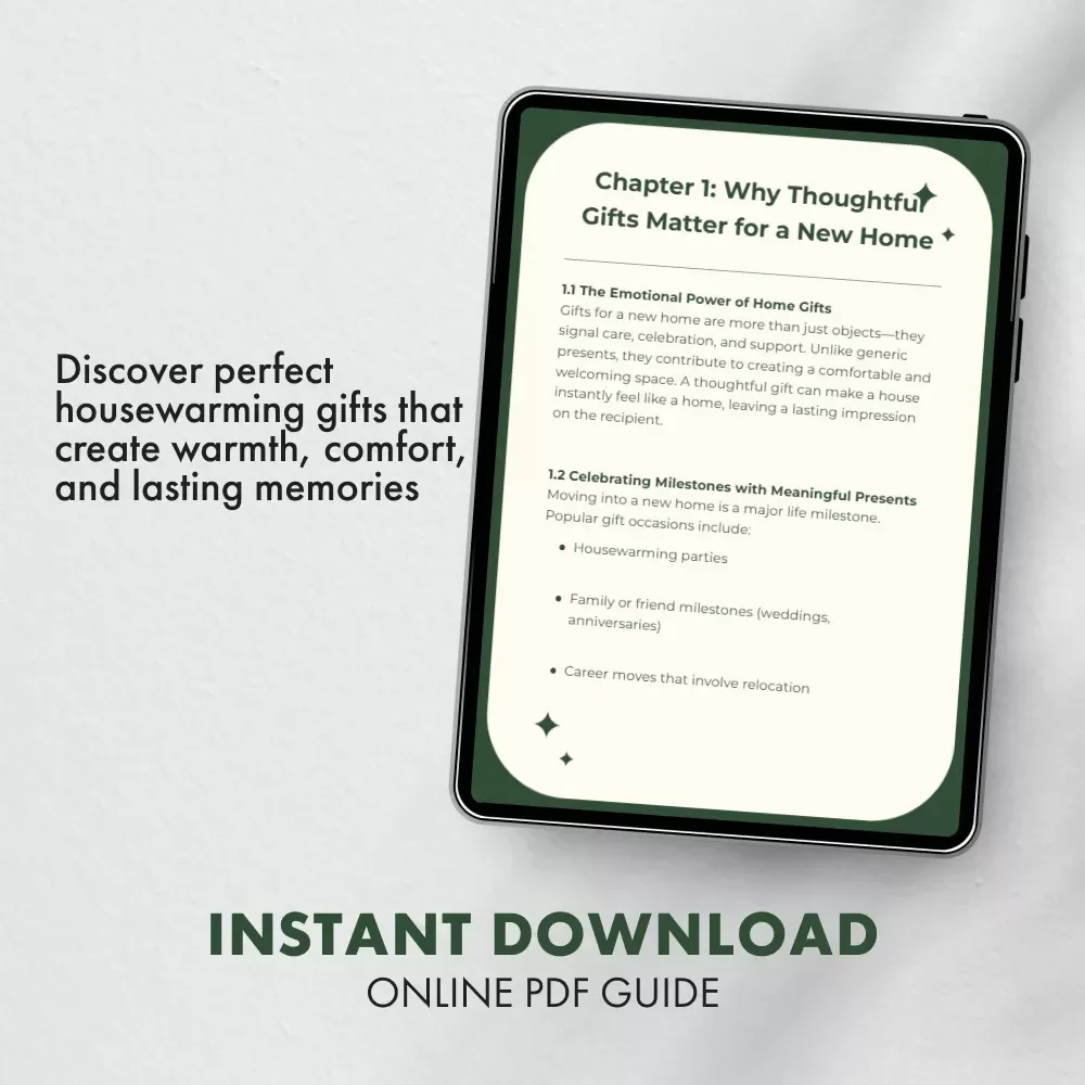 Gifts to Make Every New House Feel Like Home | Thoughtful Gifts for New Homeowners | Digital Guide for Perfect Housewarming Gifts