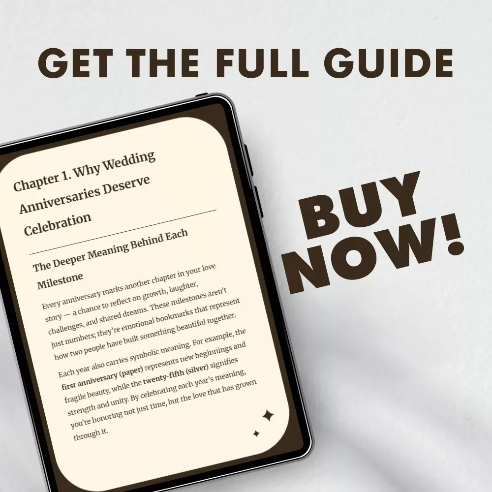 Wedding Anniversary Gifts by Year - The Ultimate eBook Guide to Thoughtful Gifts for Every Milestone