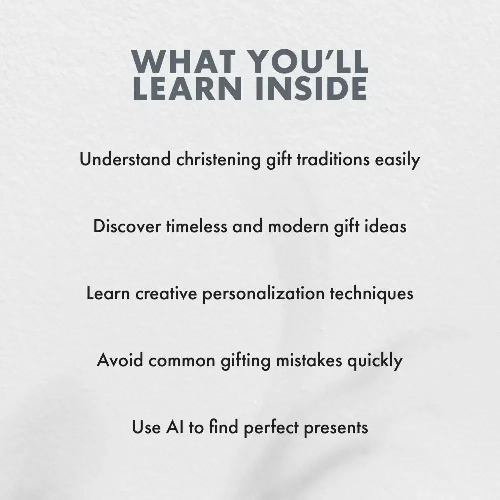 Gifts From the Heart for Little Blessings | Christening Gifts eBook | Meaningful Christening Gift Guide | Digital Download for Thoughtful Givers