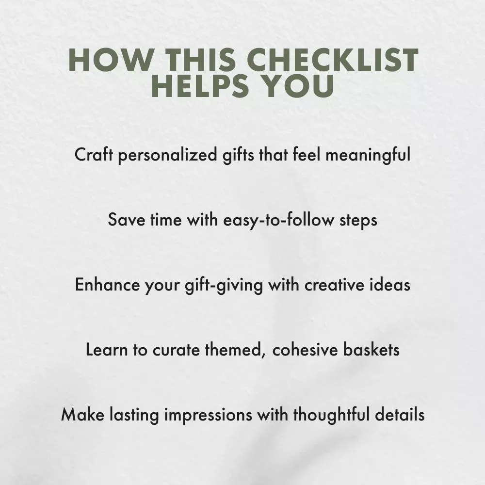 How to Create a Memorable Gesture | Gift Basket Guide | Digital Download | DIY Thoughtful Gift Ideas | Step-by-Step eBook for Meaningful Giving