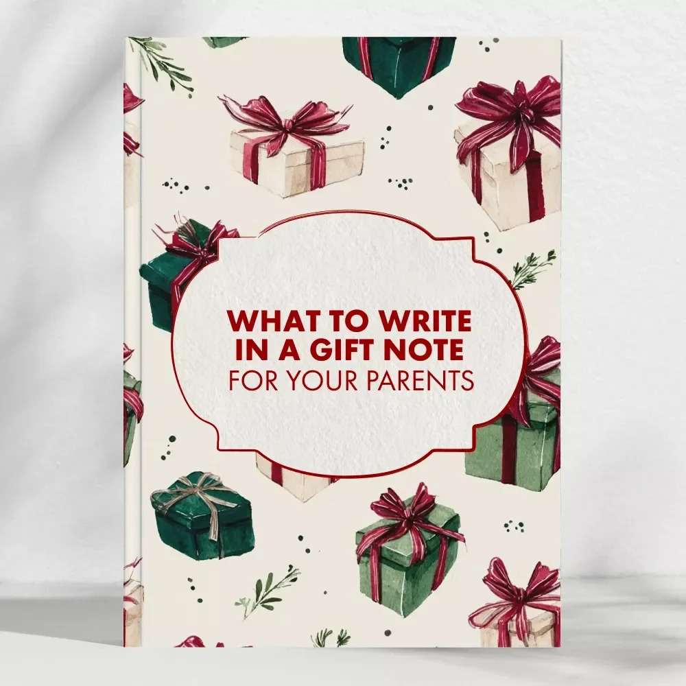What to Write in a Gift Note for Your Parents | Printable Checklist for Meaningful Messages | What to Say in a Gift Note for Parents | Digital Download