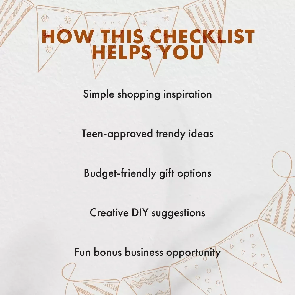 Easter Gift Checklist for Teens: Trendy, Fun & Totally Egg-citing! | Printable Digital Download | Easter Gifts for Teens | Teen Easter Basket Ideas | DIY Teen Gift Planner