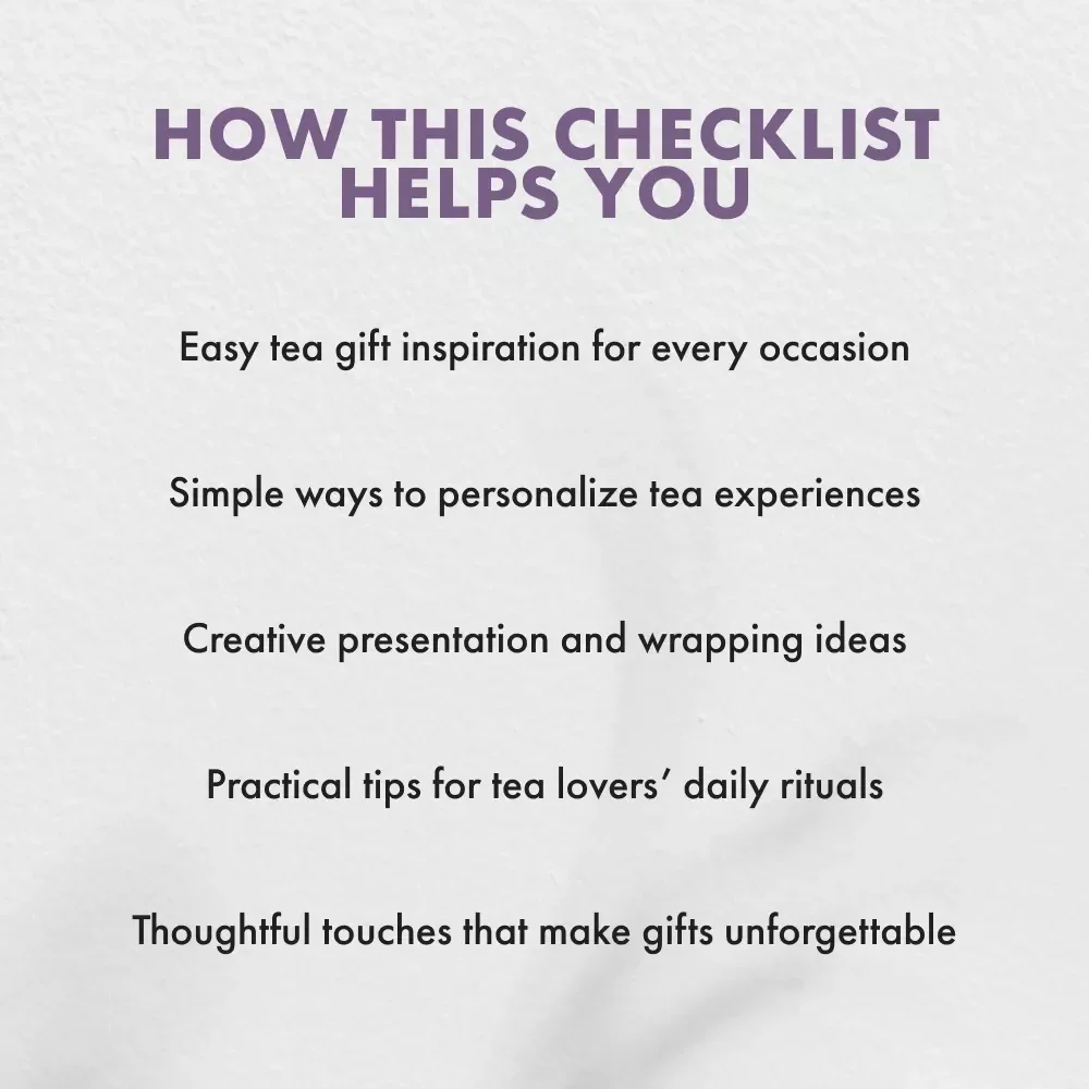 Essentials for Tea Lovers – Printable Tea Gift Guide | Digital Download for Tea Enthusiasts, Gifting Inspiration, and Tea Ritual Ideas