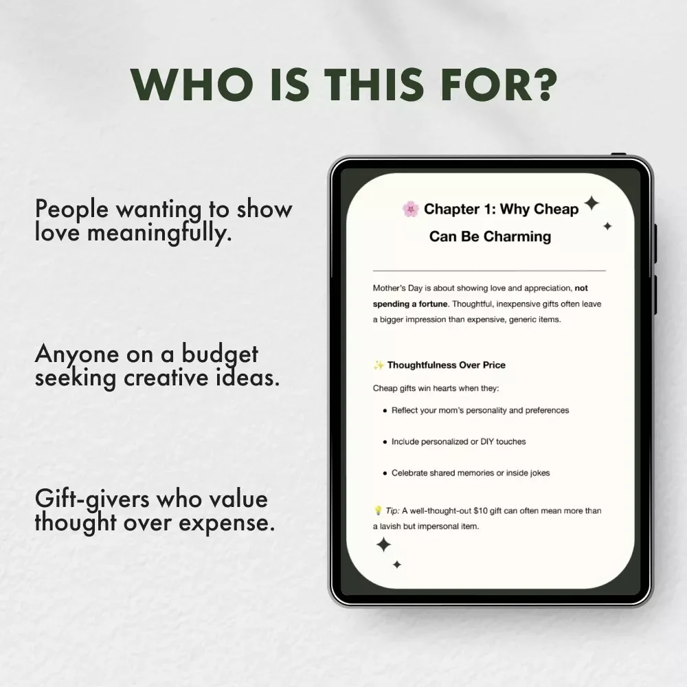 Heartfelt & Budget-Friendly Mother’s Day Gifts | Cheap Mother’s Day Gifts Guide | Thoughtful & Affordable Ideas for Every Mom