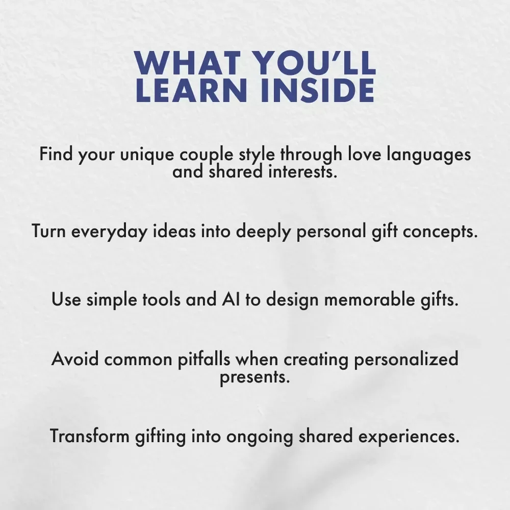 Personalized Couple Gifts That Tell Your Love Story | Romantic Gift Ideas, Relationship Guide & Custom Gift Inspiration eBook for Meaningful Moments