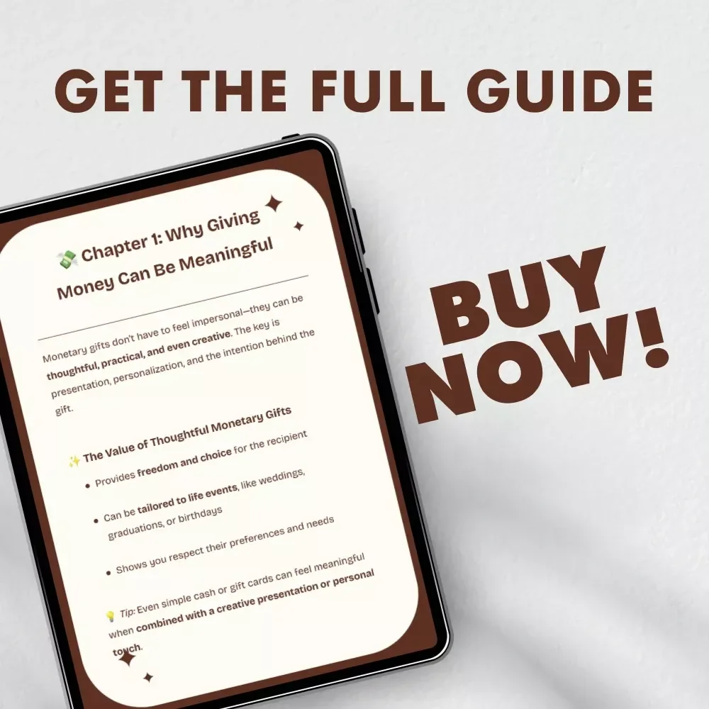 Creative Ways to Give Money as a Gift | Unique Digital Guide for Fun & Meaningful Cash Gift Ideas | Creative Presentation & Personalization Tips