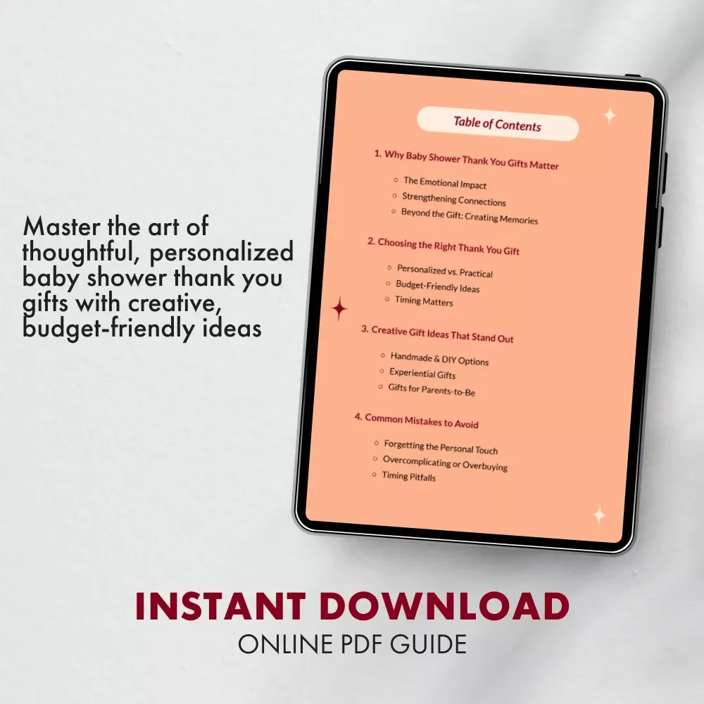 A Modern Guide to Baby Shower Thank You Gifts: Creative, Practical & Personalized Ideas for New Parents