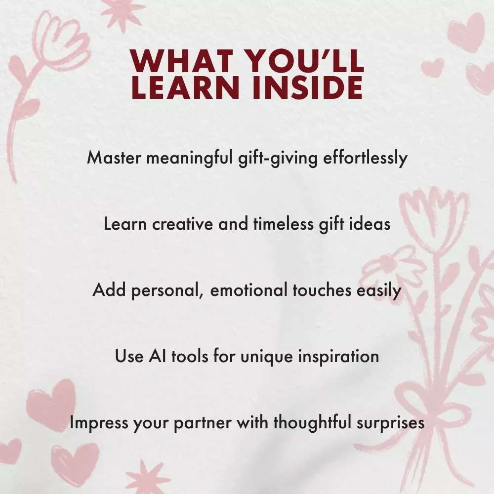Crafting Romantic Love Gifts | Digital Download Guide for Meaningful, Personalized, and Creative Gift Ideas Using AI | Romantic Gift-Giving eBook for Couples, Anniversary, and Valentine’s Day Inspiration