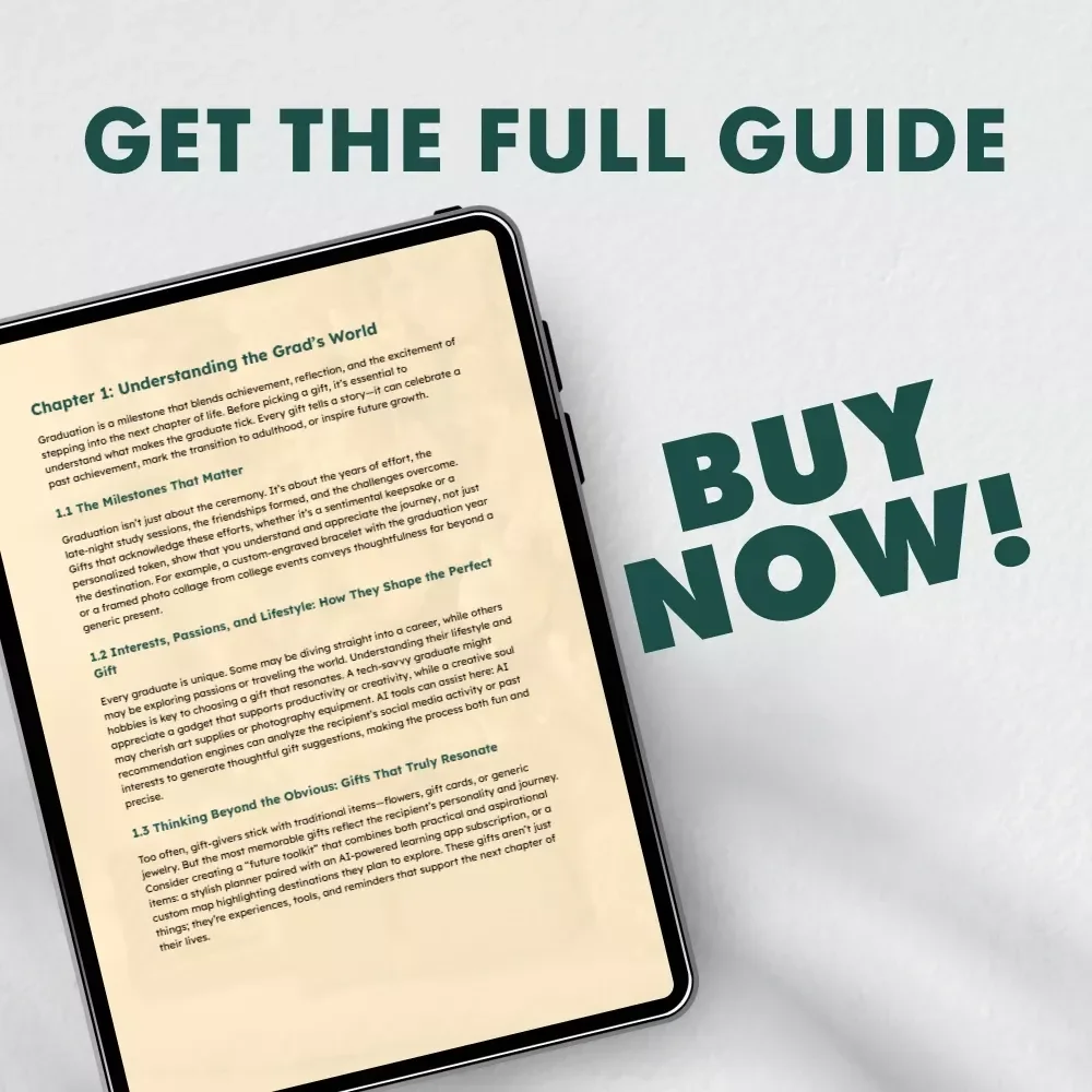 Trendy and Timeless Gifts for Every Grad | Graduation Gifts eBook | Digital Download Guide for Thoughtful Gift Ideas