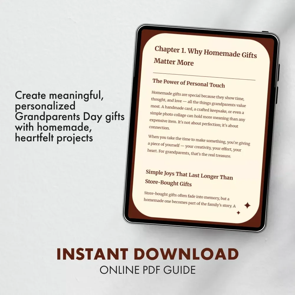 Homemade Grandparents Day Gifts: A Creative Guide to Thoughtful, Heartfelt Presents