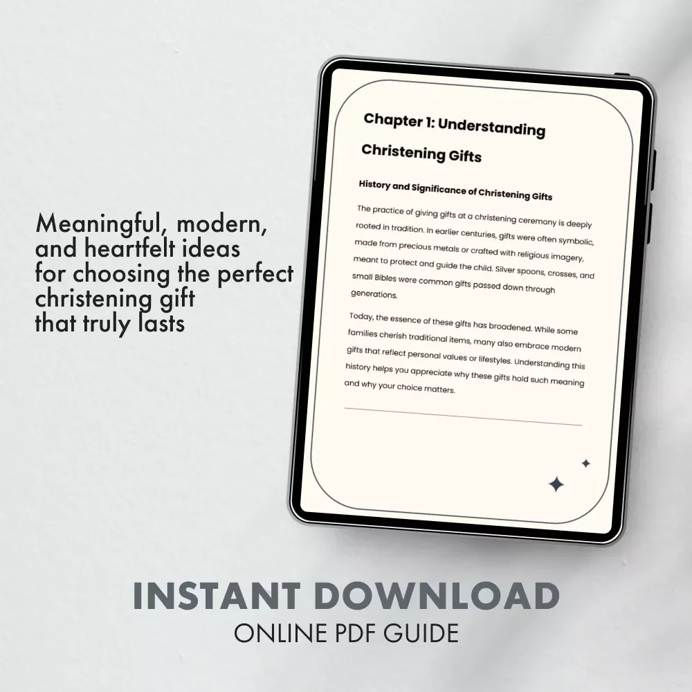 Gifts From the Heart for Little Blessings | Christening Gifts eBook | Meaningful Christening Gift Guide | Digital Download for Thoughtful Givers