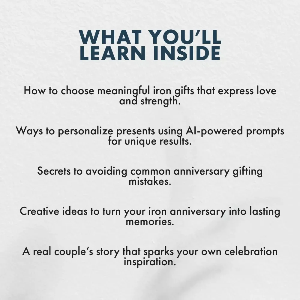 Ironclad Love | Iron Wedding Anniversary Gifts Guide for 12th Year Celebration | Romantic & Creative Iron Gift Ideas eBook