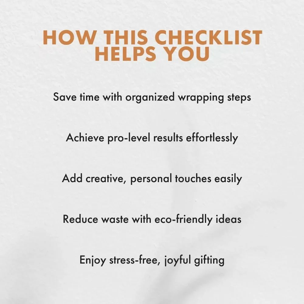Easy Gift Wrapping Checklist | Printable Gift Wrapping Guide | Holiday Wrapping Tips | DIY Gift Presentation | Instant Digital Download