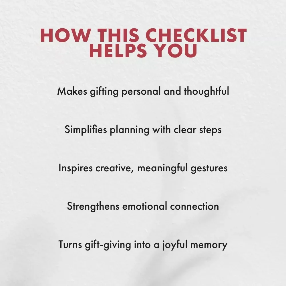 Sweetest Day Gifts for Women Checklist | Printable Gift Planning Guide | Romantic & Thoughtful Gift Ideas for Her | Digital Download