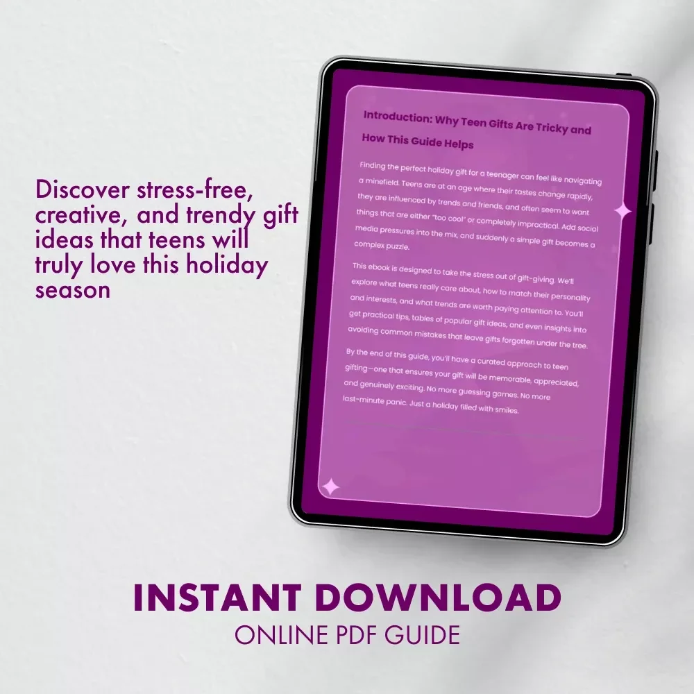 Holiday Gift Magic for Teens – Ultimate Holiday Gifts for Teens Guide | Digital Download eBook for Parents & Gift Shoppers