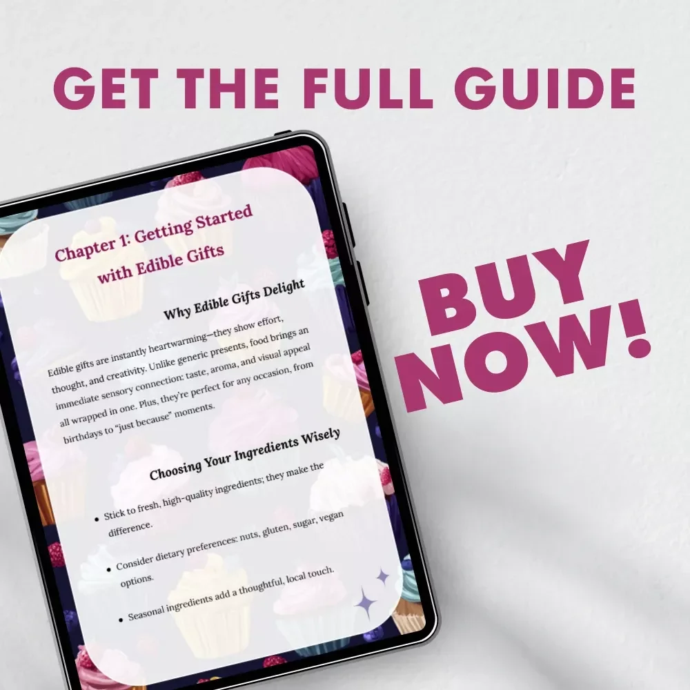 DIY Edible Gifts Made Simple | Printable Guide for Homemade Treats, Creative Recipes, & Packaging Ideas | Tips for DIY Edible Gifts