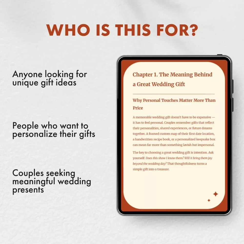 Wedding Gift Ideas That Truly Stand Out - Creative & Personalized Gift Guide