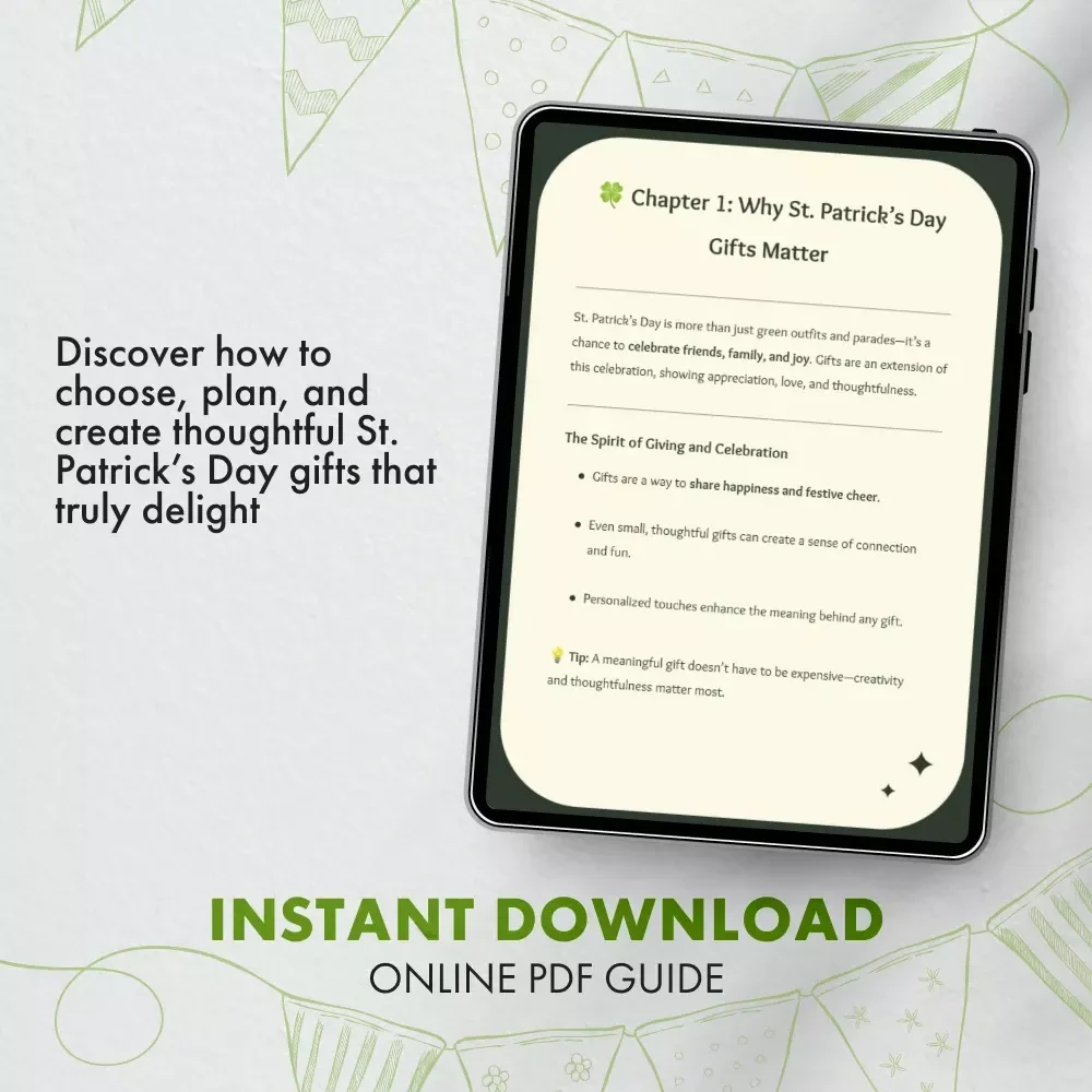 St. Patrick’s Day Gifts | Ultimate eBook Guide for Thoughtful & Creative Gift Ideas | Digital Download for Families, Friends, and Coworkers | Budget-Friendly & DIY Inspiration