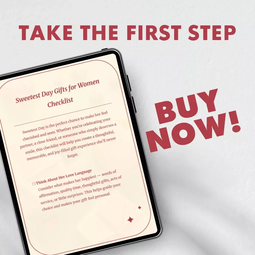 Sweetest Day Gifts for Women Checklist | Printable Gift Planning Guide | Romantic & Thoughtful Gift Ideas for Her | Digital Download